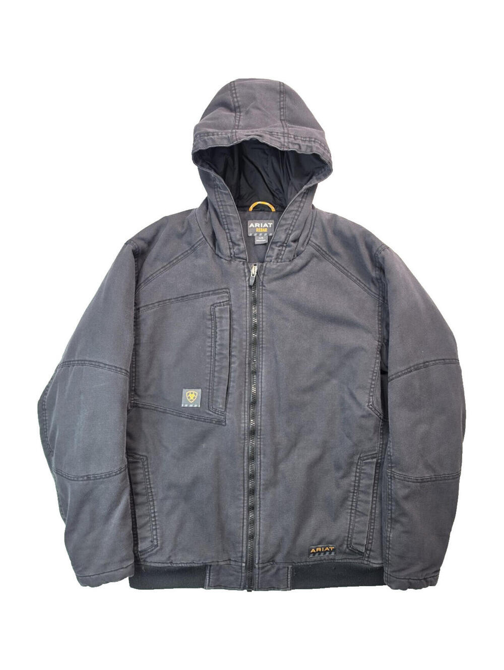 Ariat Rebar Black Dura Canvas Insulated Work Jacket Mens Size Large L